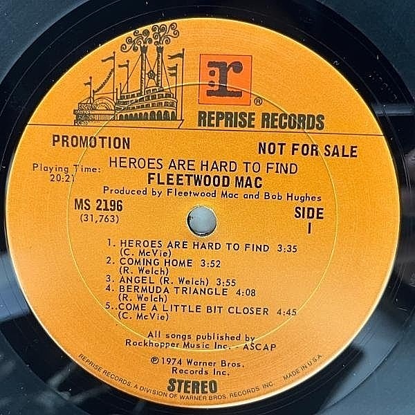 FLEETWOOD MAC / Heroes Are Hard To Find (LP) / Reprise