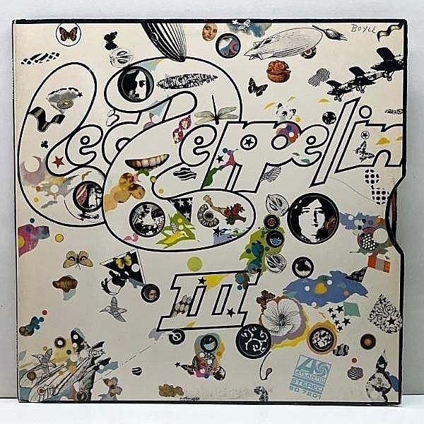 レコードメイン画像：USオリジナル 初版BROADWAYリム Mastercraft刻印 LED ZEPPELIN III 3 ('70 Atlantic) 移民の歌／Immigrant Song ギミックcover. 米 LP 原盤
