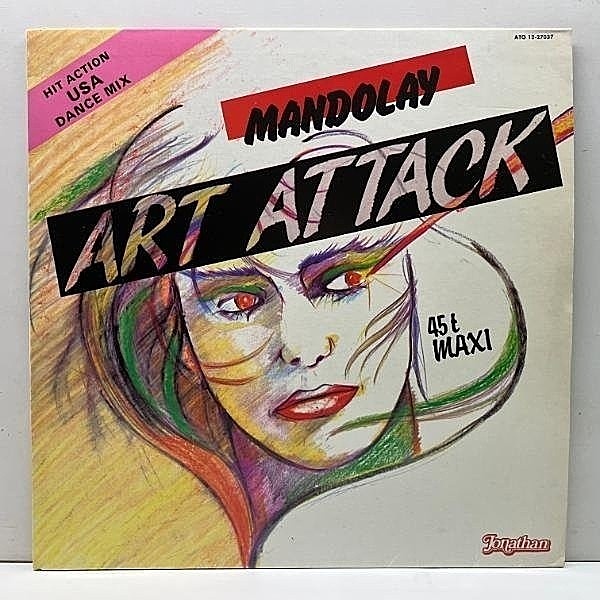 レコードメイン画像：【Hi-NRG・最高のディスコクラシック】美盤!! 12インチ 仏オリジナル ART ATTACK Mandolay ('82 Jonathan) アート・アタック 45RPM.