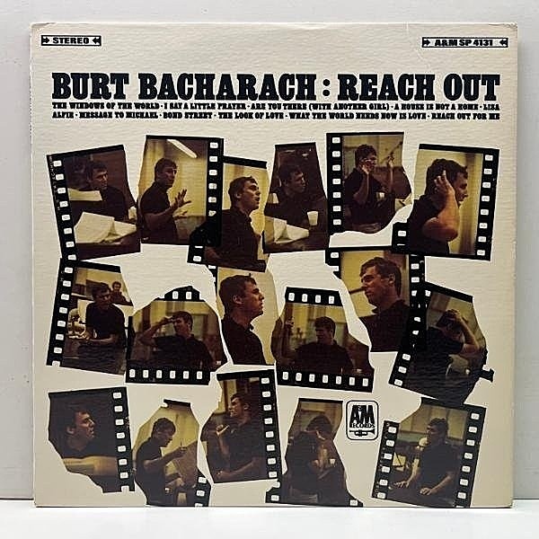 レコードメイン画像：Cut無し!美盤! USオリジナル 初版 茶ラベ MR刻印 BURT BACHARACH Reach Out ('70 A&M) バカラックの才能を存分に堪能できる好盤！