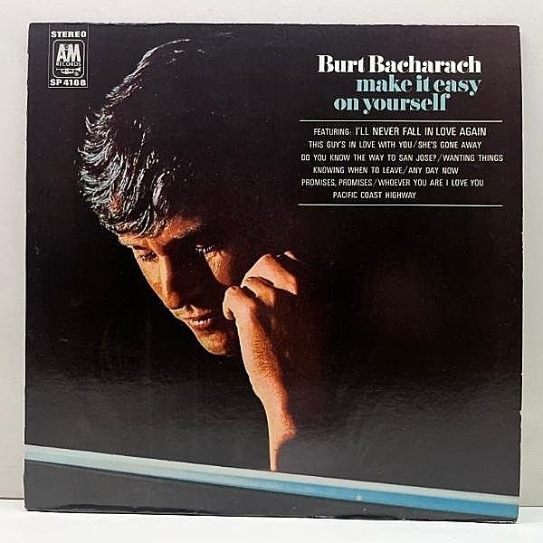 レコードメイン画像：美盤!! 初版 茶ラベ USオリジナル BURT BACHARACH Make It Easy On Yourself ('69 A&M) 名曲 I'll Never Fall in Love Again ほか LP