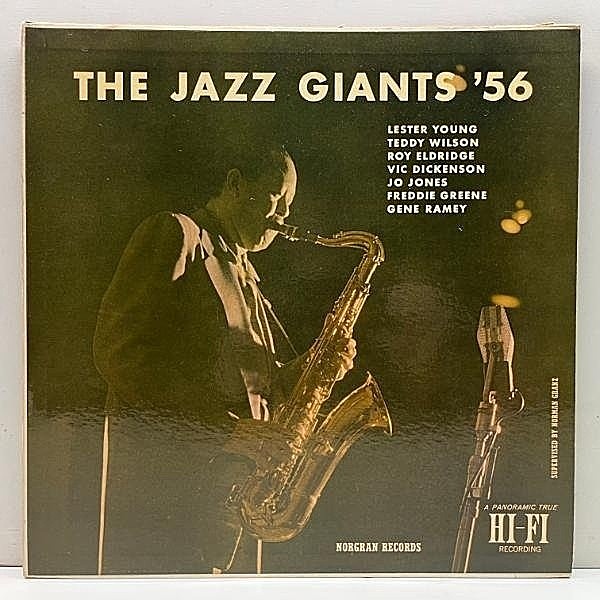 レコードメイン画像：【パーフェクト極美盤】USオリジナル LESTER YOUNG The Jazz Giants '56 (Norgran MG N-1056) w/ TEDDY WILSON, FREDDIE GREEN