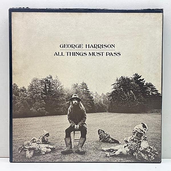 レコードメイン画像：良好!! USオリジナル【特大ポスター＆専用インナー】3LP BOX仕様 GEORGE HARRISON All Things Must Pass ('70 Apple) 米 初回プレス