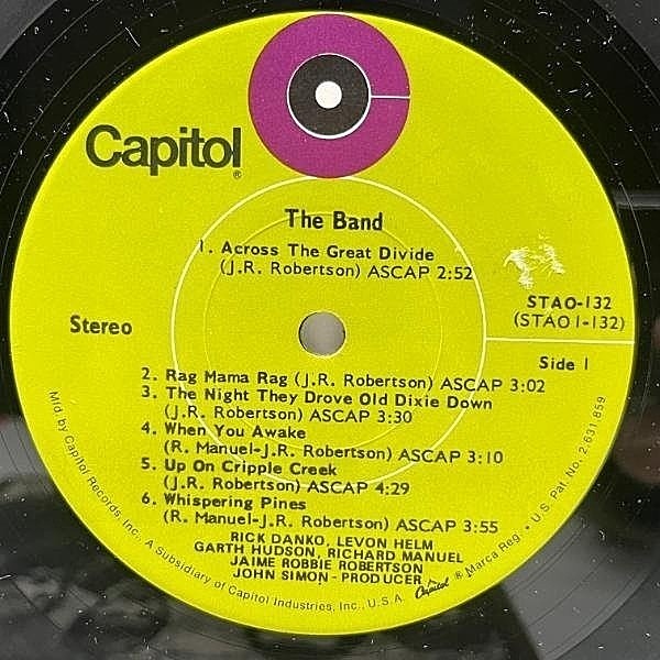 THE BAND LPレコード THE BAND / The Band (LP) / Capitol | WAXPEND RECORDS