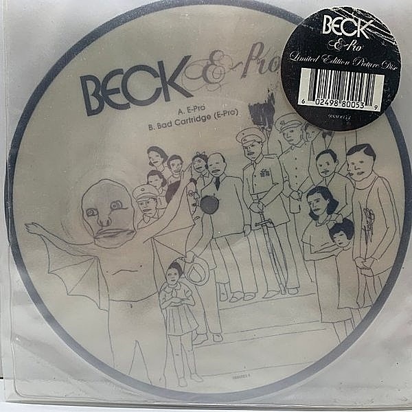 レコードメイン画像：UK Only【限定ピクチャー・ヴァイナル】7インチ BECK E-Pro / Bad Cartridge (Interscope) ベック 傑作ハードサイケ Ltd, Picture Disc