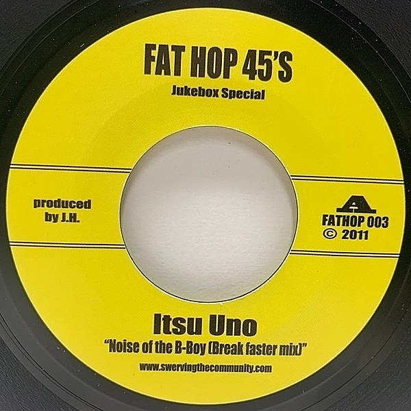 レコードメイン画像：【Shaft In Africaネタ】UKブレイクビーツ ITSU UNO Noise Of The B-Boy / Murder Scene Concerto (Fat Hop) 7" 45RPM. サンプリング