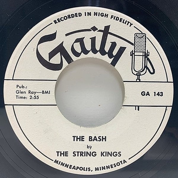 レコードメイン画像：【原盤は$200オーバー】美盤!! USプレス STRING KINGS The Bash / Bloodshot (Gaity) 50's - Rock & Roll, Twist, Rockabilly, Oldies