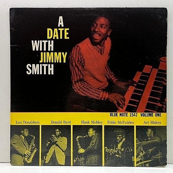 レコードメイン画像：【47WST63rd. & NY, 手書きRVG, 耳】US初期プレス JIMMY SMITH A Date With Vol. 1 (Blue Note BLP 1547) w/ Hank Mobley, Donald Byrd