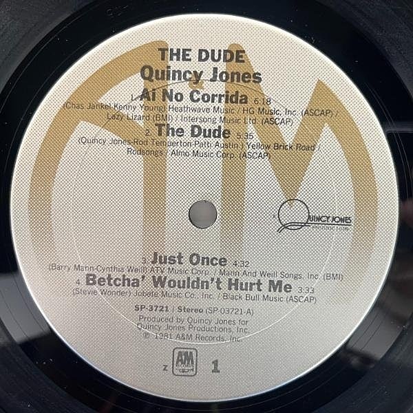 ★ＵＳオリジナル盤含★クインシー・ジョーンズ QUINCY JONES / The Dude (LP) / A&M | WAXPEND RECORDS