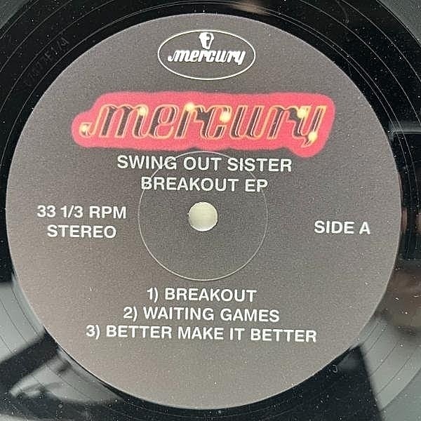 洋楽 BREAKOUT 12\"limited /SWING OUT SISTER SWING OUT SISTER / Breakout EP (12) / Mercury | WAXPEND RECORDS