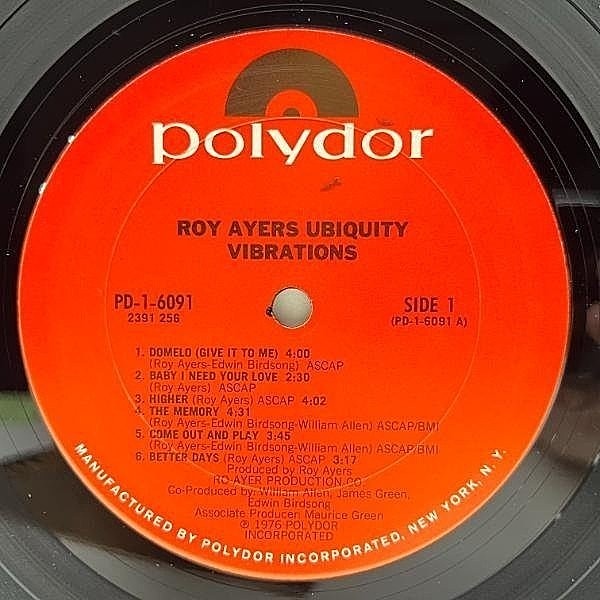 Roy Ayers Vibrations レコード LP ロイ・エアーズ ROY AYERS / Vibrations (LP) / Polydor | WAXPEND RECORDS