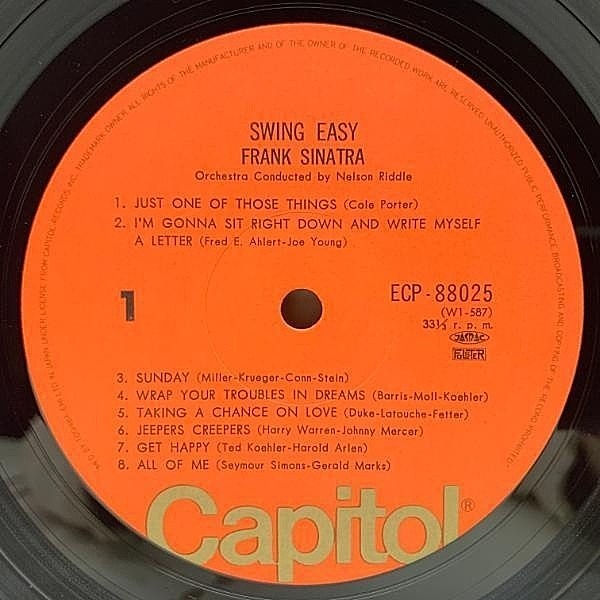 Frank Sinatra Sinatra Swings UK(英)盤LP後期盤 Frank Sinatra Sinatra Swings UK(英)盤LP後期盤