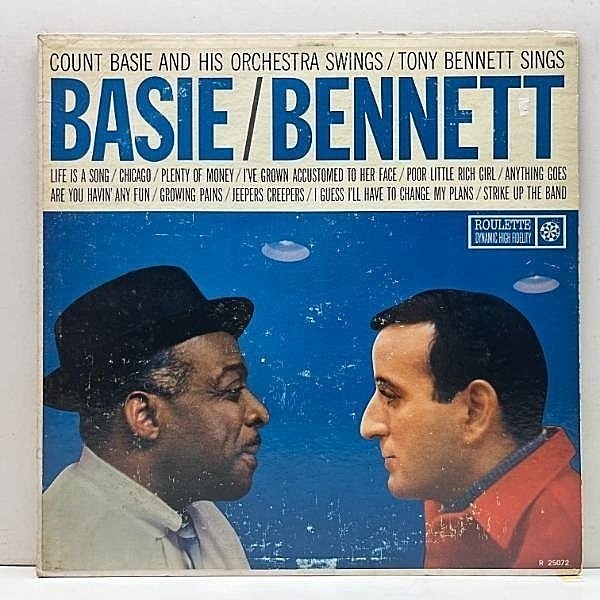 レコードメイン画像：良再生!! MONO 1stマルチバー 深溝 USオリジナル COUNT BASIE Swings TONY BENNETT Sings ('59 Roulette) ベイシー＆ベネット リッチな共演