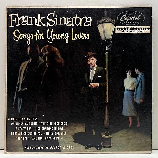 レコードメイン画像：希少 10インチ 原盤 USオリジナル FRANK SINATRA Songs For Young Lovers ('54 Capitol H-488) 初版 リング付きパープル FLAT 深溝 MONO