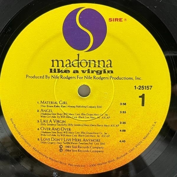 DF　　マドンナ　　ライク・ア・ヴァージン　【CD/旧規格/シール帯】 Yahoo!オークション -「マドンナ シール帯」(Madonna) (M)の落札