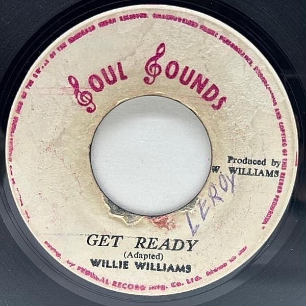 レコードメイン画像：希少【TEMPTATIONS名曲の秘蔵カヴァー】JAオリジナル 7インチ WILLIE WILLIAMS Get Ready (Soul Sounds) ウィリー・ウィリアムス 45RPM.
