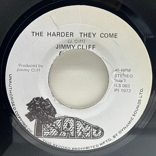 レコードメイン画像：JAプレス 7インチ JIMMY CLIFF The Harder They Come / Many Rivers To Cross (Island) ジミー・クリフ 名曲 O.S.T. 45RPM.