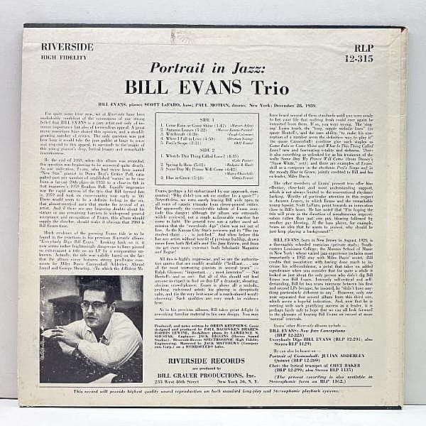 洋楽 ORPHEUM Mono Bill Evans Portrait In Jazz OS0zOTc5LmpwZWc.jpeg
