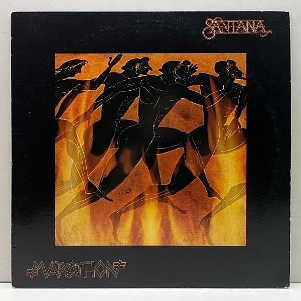 レコードメイン画像：良好!! 軍販売用 USオリジナル FC規格 SANTANA Marathon ('79 Columbia) サンタナ／マラソン LP バレアリック古典 Aqua Marine