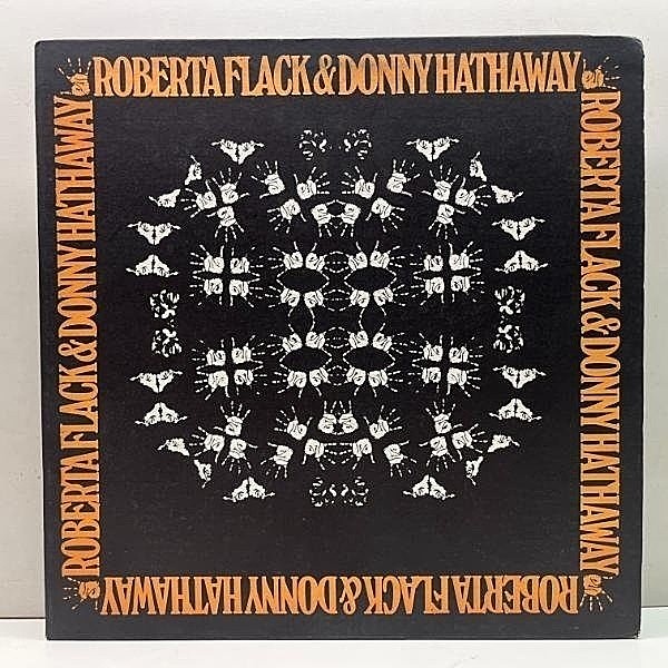 レコードメイン画像：良好!! 初版 Aマト BROADWAYアドレス 米オリジナル ROBERTA FLACK & DONNY HATHAWAY ('72 Atlantic) カタログ応募券付き 不朽の名作