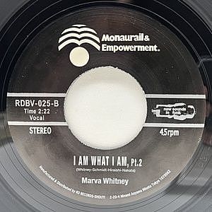 MARVA WHITNEY / オーサカ=モノレール / I Am What I Am (7