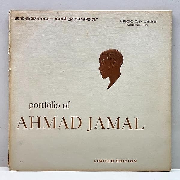 レコードメイン画像：レアな良好盤!!【'59年当時の限定2LP】USオリジナル ゴールド 深溝 AHMAD JAMAL TRIO Portfolio Of (Argo) 絶頂期のライヴ LTD. 希少盤