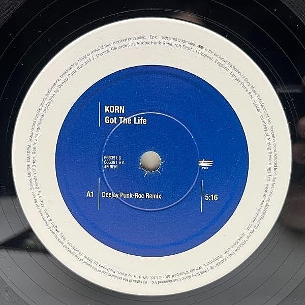 korn LP レコード KORN / Got The Life (12) / Epic | WAXPEND RECORDS