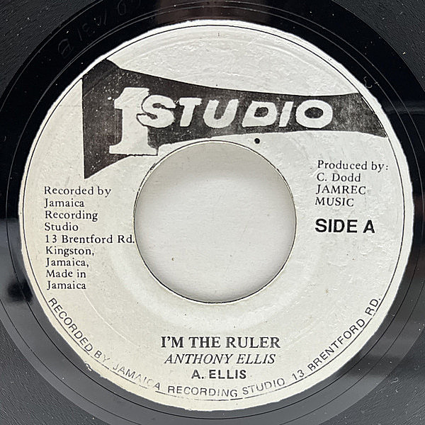 洋楽 Anthony Ellis /the ruler rocksteady ska ANTHONY ELLIS / I'm The Ruler (7) / Studio One | WAXPEND RECORDS