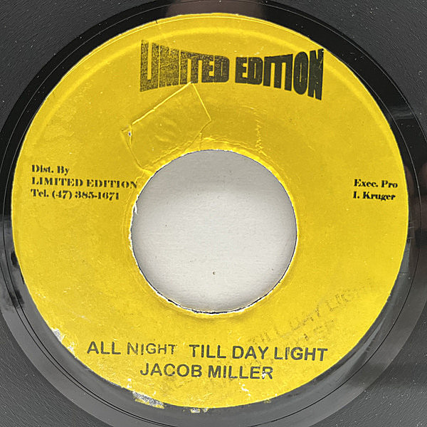 レコードメイン画像：美盤!! JAプレス JACOB MILLER All Night Till Day Light (Limited Edition) ジェイコブ・ミラー全盛の名曲 7インチ 45RPM.