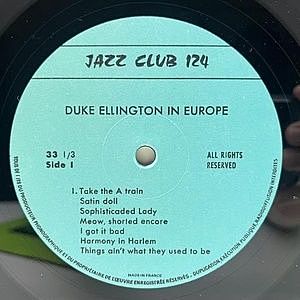 DUKE ELLINGTON / In Europe Vol. 1 (LP) / Jazz Club | WAXPEND