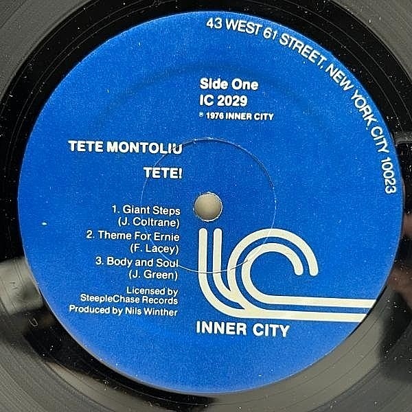 TETE MONTOLIU / Tete! (LP) / Inner City | WAXPEND RECORDS