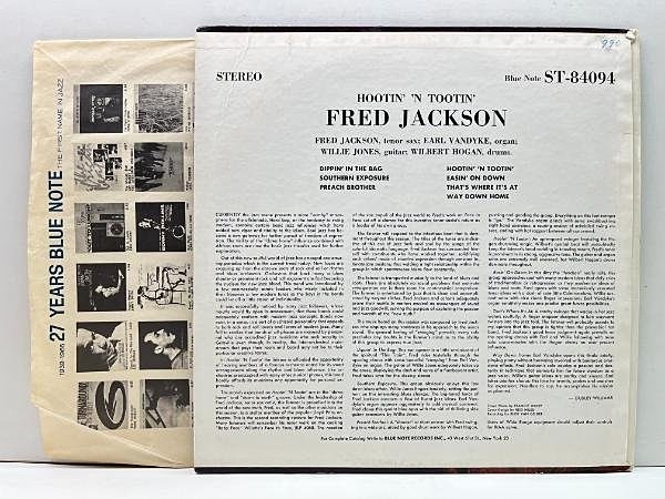 FRED JACKSON / Hootin' 'N Tootin' (LP) / Blue Note | WAXPEND