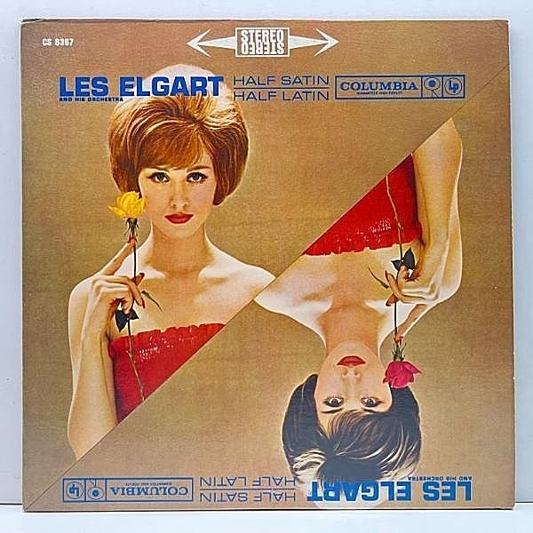 レコードメイン画像：USオリジナル 6eyeラベ LES ELGART Half Satin - Half Latin ('60 Columbia) レス・エルガート マイルドなラテンジャズ好盤 美女ジャケ LP