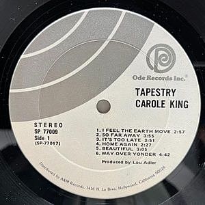 carole king ... (作品集3枚セット送料込み） CAROLE KING / Tapestry (LP) / ODE | WAXPEND RECORDS