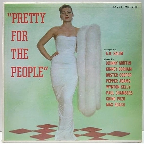 レコードメイン画像：オリジナル RVG MONO両溝 A.K. SALIM Pretty For The People ('57 Savoy) 赤ラベル KENNY DORHAM, JOHNNY GRIFFIN, WYNTON KELLY