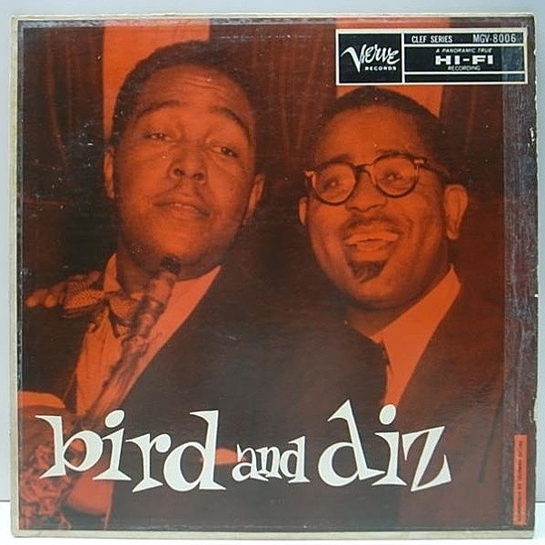 レコードメイン画像：良盤!! トランペットLbl. 両溝MONO CHARLIE PARKER & DIZZY GILLESPIE Bird And Diz パーカー＆ガレスピー 2大巨人の共演 ビバップ名盤