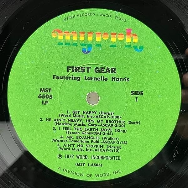 洋楽 FIRST GEAR Larnelle Harris LP FIRST GEAR / LARNELLE HARRIS / First Gear (LP) / Myrrh