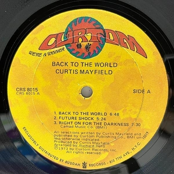 CURTIS MAYFIELD / Back To The World (LP) / Curtom | WAXPEND