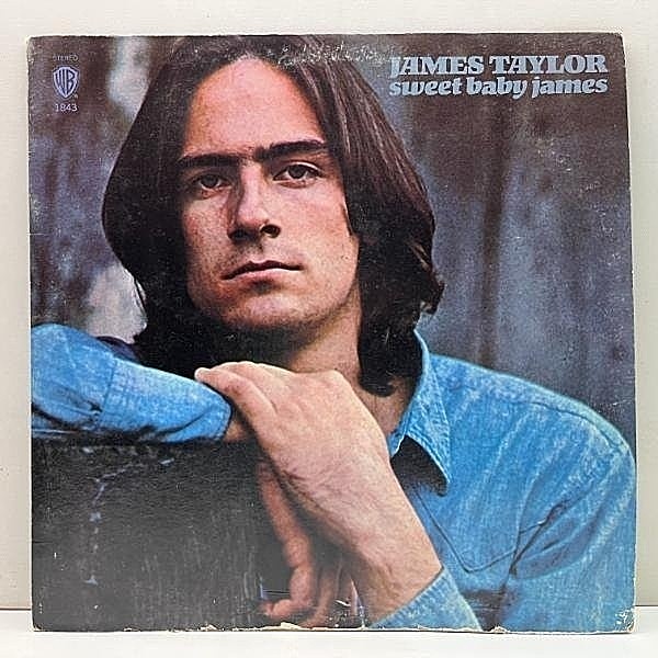 レコードメイン画像：十分概ね良好!! 難関『W7 - Seven Arts』USオリジナル JAMES TAYLOR Sweet Baby James ('70 Warner) コレクター垂涎の激レアな逸品