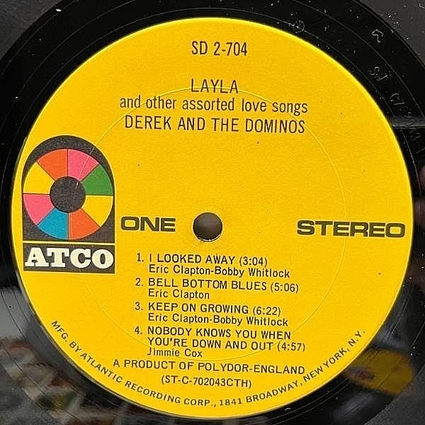 DEREK & THE DOMINOS / Layla (LP) / Atco | WAXPEND RECORDS