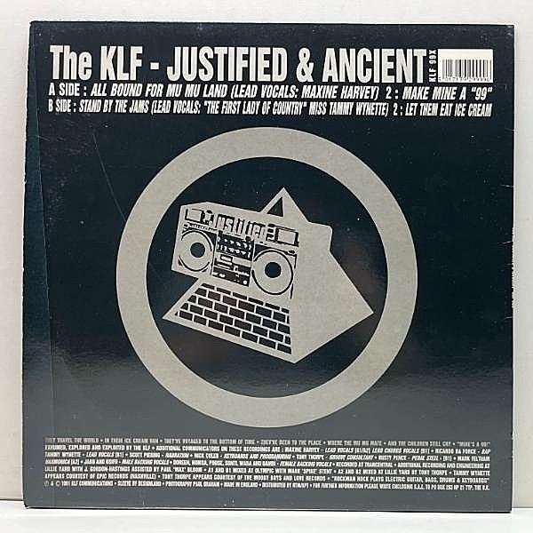 KLF / Justified & Ancient (12) / KLF Communications | WAXPEND RECORDS