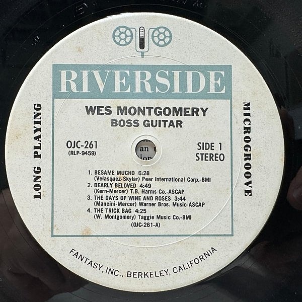 WES MONTGOMERY / Boss Guitar (LP) / Riverside | WAXPEND RECORDS