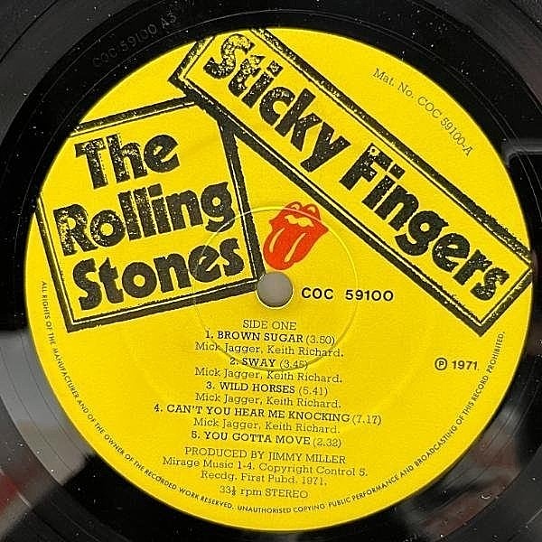 ROLLING STONES / Sticky Fingers (LP) / Rolling Stones