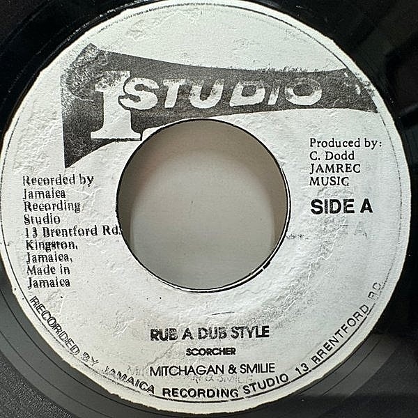 レコードメイン画像：良好!! JAプレス 7インチ MICHIGAN & SMILEY Rub A Dub Style ルーディーな名曲／JAMAICAN初期ツイストシャッフルも収録！45RPM.