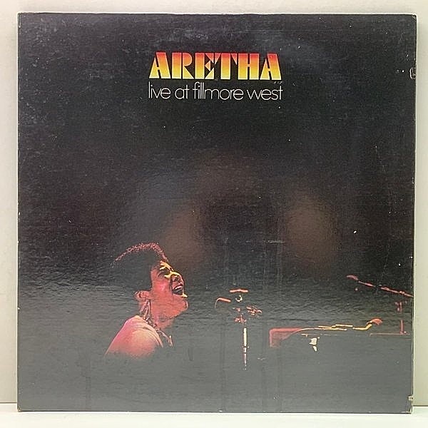 レコードメイン画像：Cut無し!良好! ポスター付き 初版BROADWAY 米オリジ ARETHA FRANKLIN Live At Fillmore West ('71 Atlantic) w/ RAY CHARLES 飛び入り参加