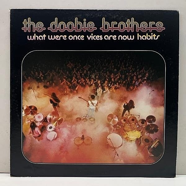 レコードメイン画像：Cut無し!良好!【ポスター完品】初版 W無し USオリジ DOOBIE BROTHERS What Were Once Vices Are Now Habits ('74 Warner) ドゥービー天国
