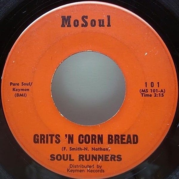 レコードメイン画像：FUNKY R&B!! 7インチ オリジナル SOUL RUNNERS Grits 'N Cornbread / Spreadin' Honey ('66 MoSoul) 45 RPM.