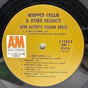 HERB ALPERT / Whipped Cream & Other Delights (LP) / A&M