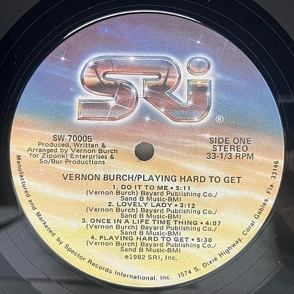 VERNON BURCH / Playing Hard To Get (LP) / Spector | WAXPEND