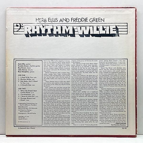 HERB ELLIS / FREDDIE GREEN / Rhythm Willie (LP) / Concord